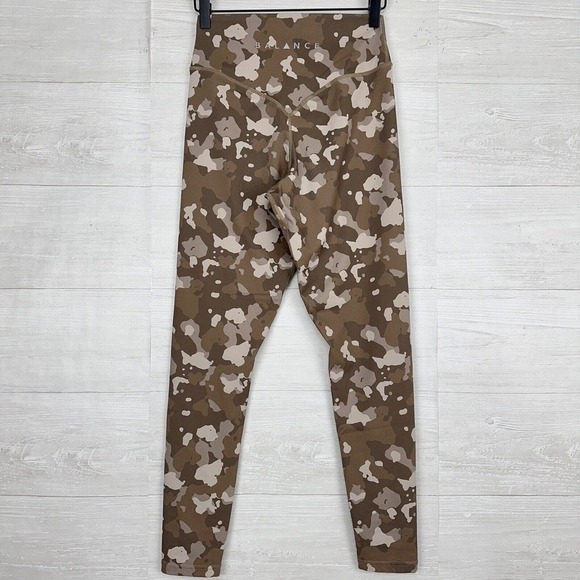 Balance Athletica Vitality Ascend Pant High Rise Camo Leggings Brown Size Medium - Picture 6 of 13